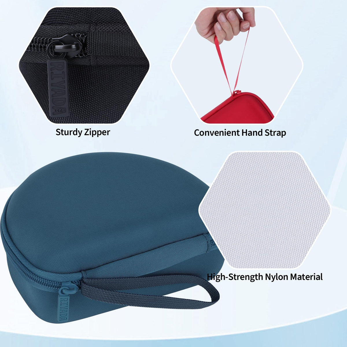 RIYADAone reinforced handle and zipper for easy Skullcandy transport