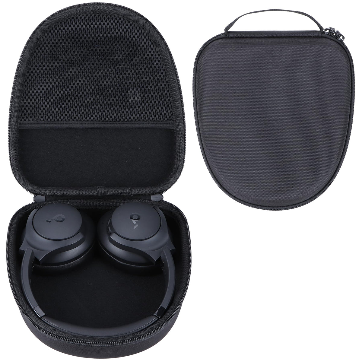 RIYADAone hard case for Anker Life Q20 front view protects headphones on the go.