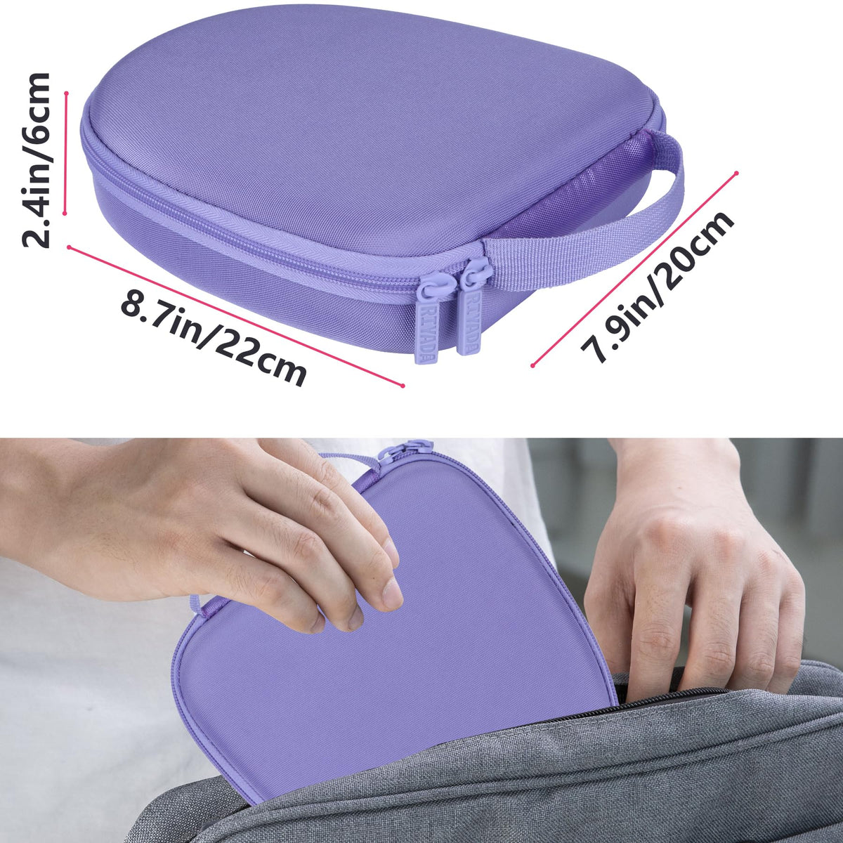 RIYADAone hard case compact travel design fits in bags