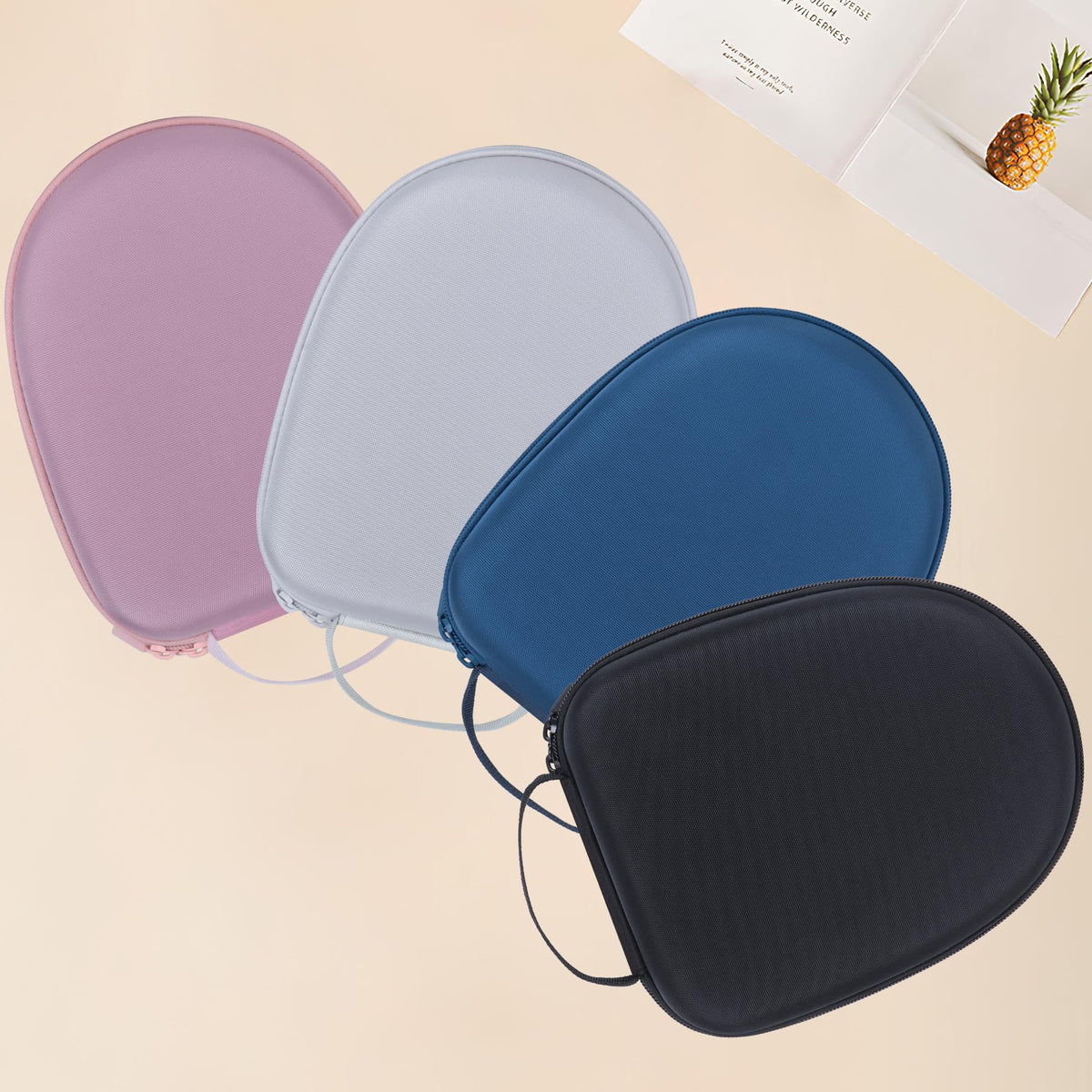 RIYADAone hard case interior velvet cushions Sony XM6 for gentle protection.
