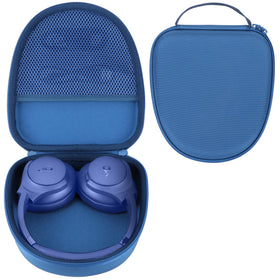 RIYADAone hard case for Soundcore Life Q20 in blue keeps headphones secure during travel.