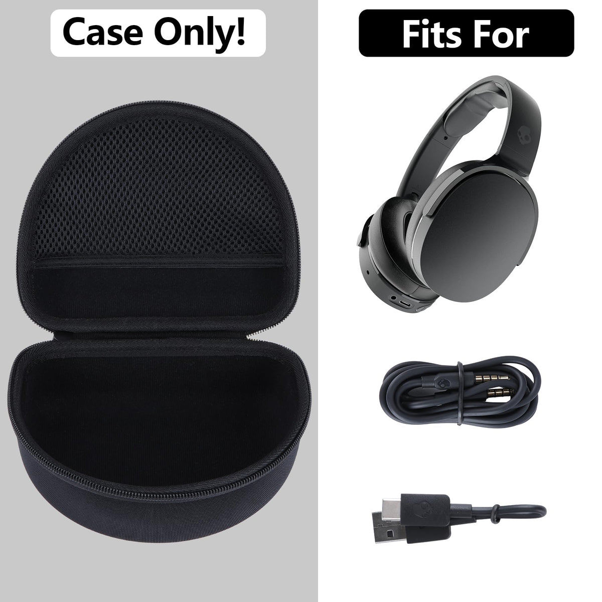 RIYADAone interior mesh pocket for Skullcandy accessories organization