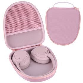 RIYADAone pink hard case front view for Sony headphones protects during travel