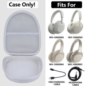 RIYADAone Sony WH-1000XM4 hard case with zip closure keeps headphones secure.