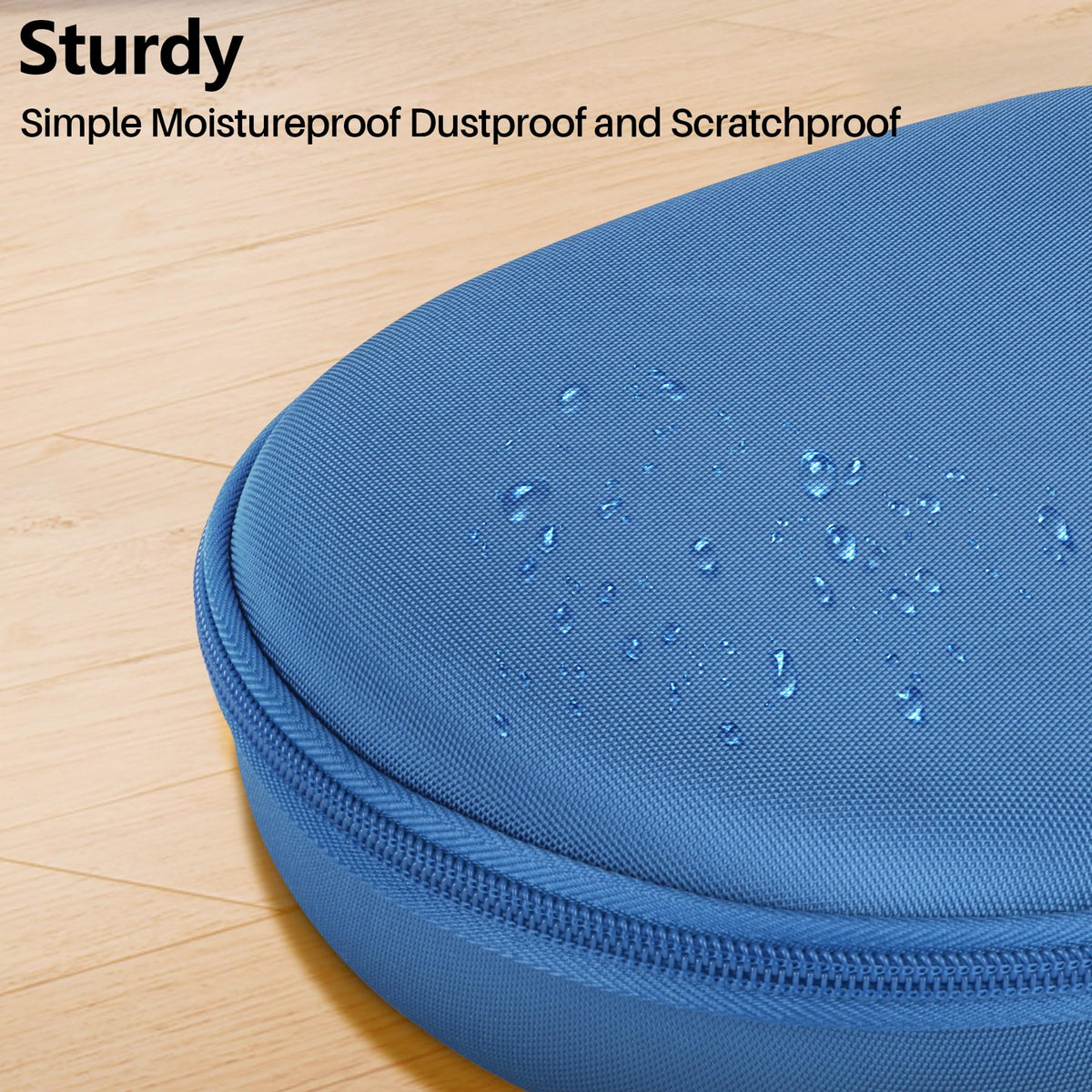 RIYADAone velvet interior cushions headphones for gentle protection.