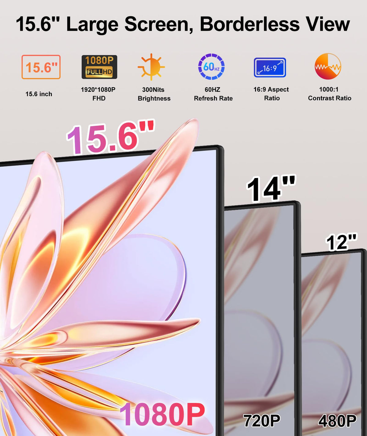 Rizpak 156 screen extender on desk setup enhances productivity on the go