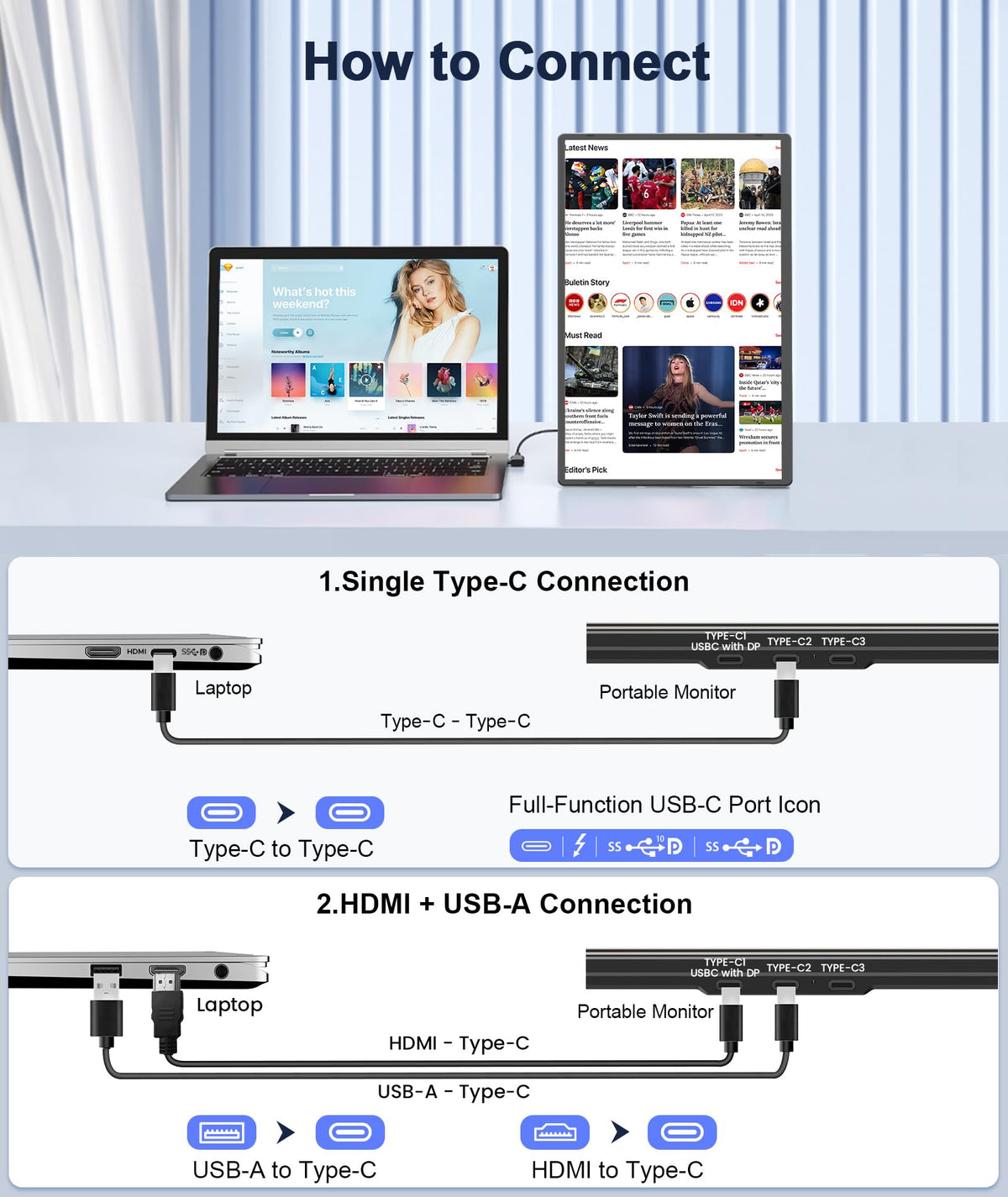 Rizpak 360-degree rotatable stand for flexible viewing angles