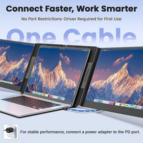 Rizpak fifteen-point-six-inch dual FHD IPS screens deliver vivid colors.