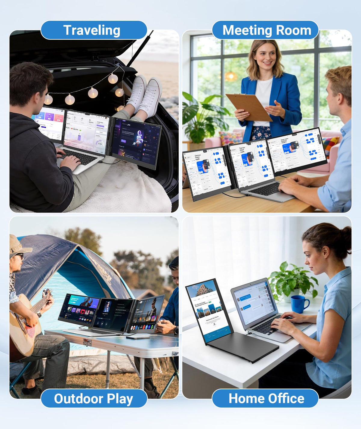 Rizpak plug-and-play setup connects quickly via USB-C or HDMI.