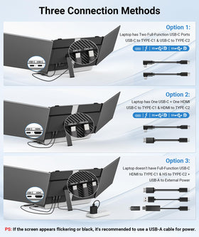 Rizpak reinforced adjustable stand keeps the screen stable.