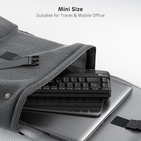 RK ROYAL KLUDGE F68 keycap and low-profile switch detail showing linear red switch responsiveness benefit