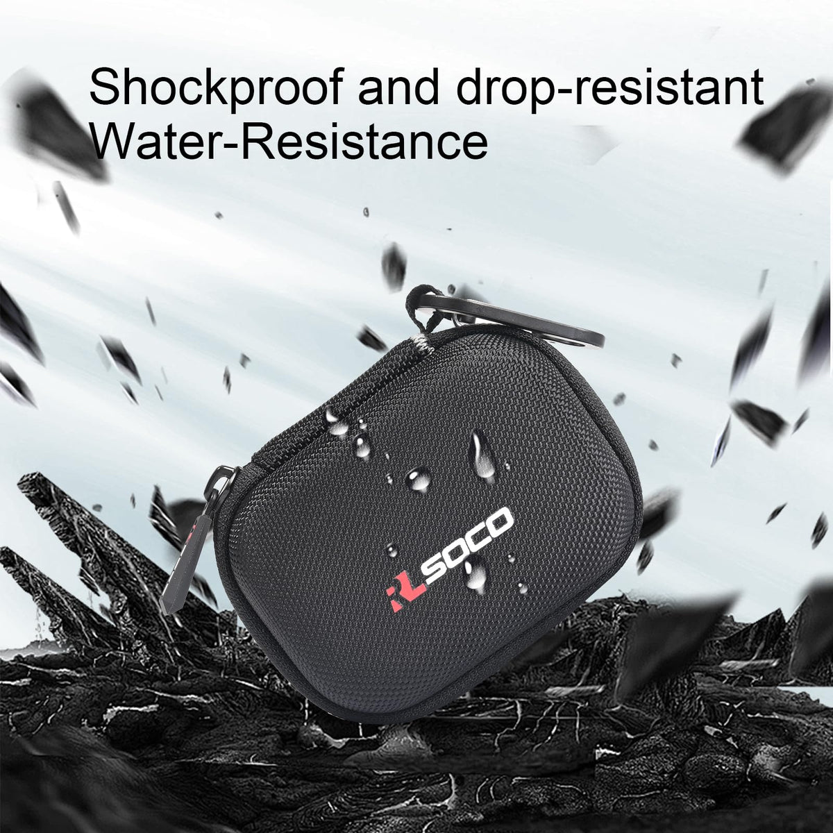 Compact design of the RLSOCO case fits pockets and bags