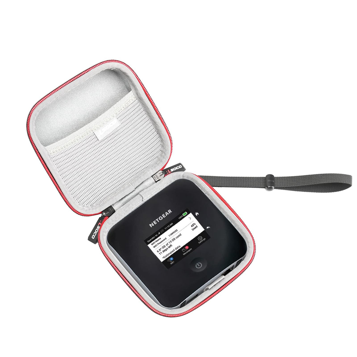 RLSOCO NETGEAR Nighthawk case handle for easy carrying during travel.