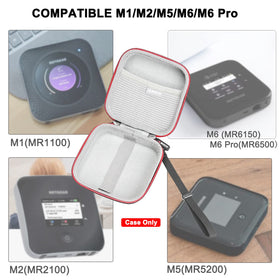 RLSOCO NETGEAR Nighthawk case interior compartments keep hotspot and cables secure.