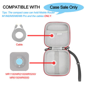 RLSOCO NETGEAR Nighthawk case side pocket for accessories, organized on the go.