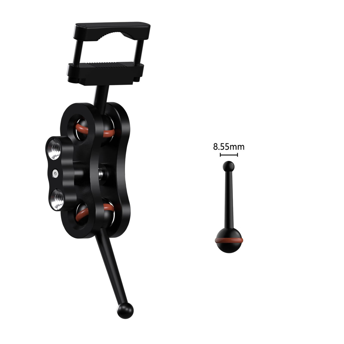 RNVEASS anti-slip design secures the dash cam for smoother rides.