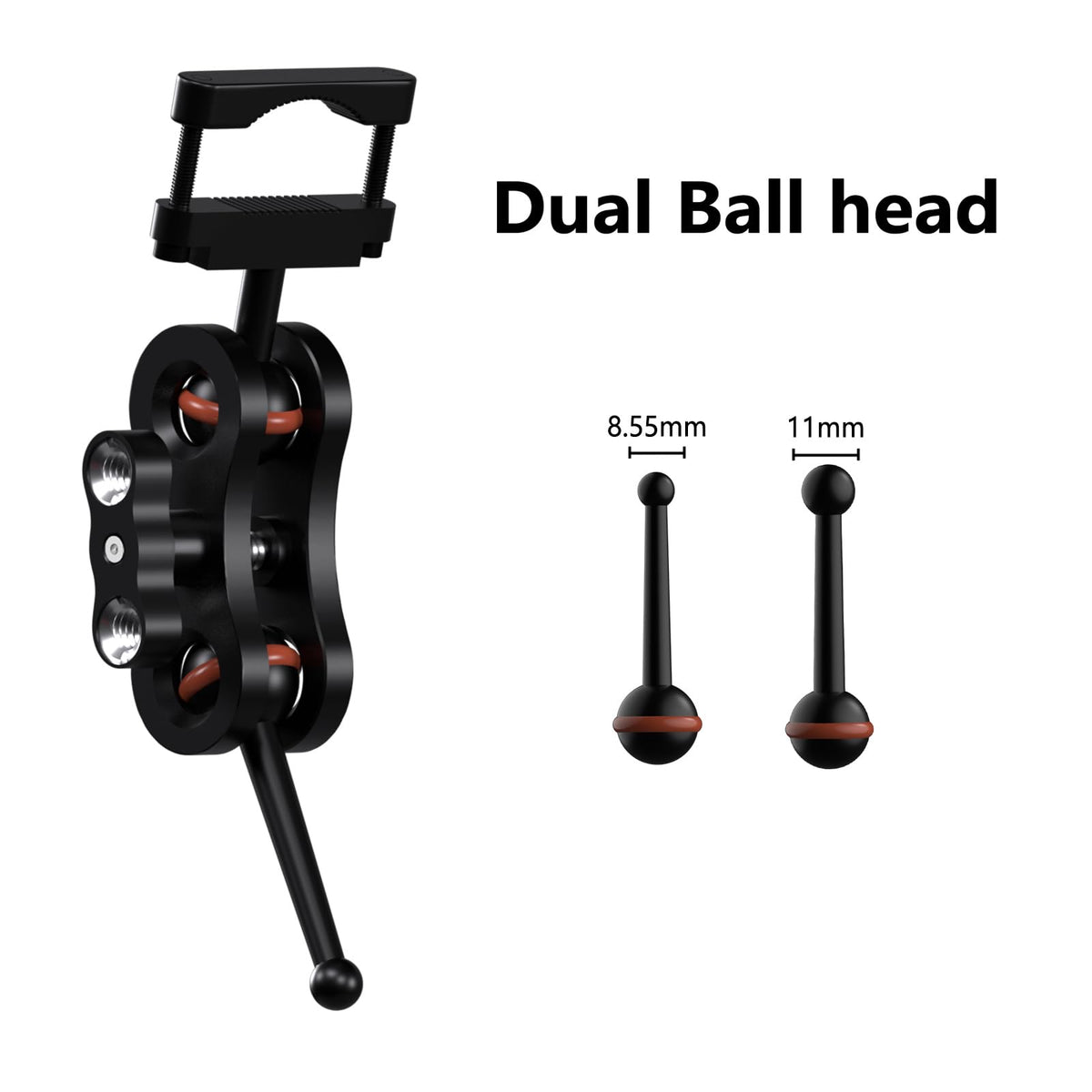 RNVEASS aluminum alloy dash cam mount for durable, lightweight installation.