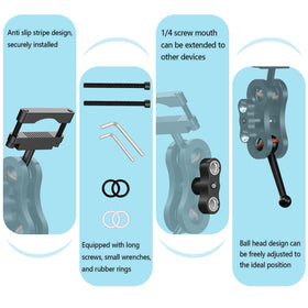 RNVEASS anti-slip strip boosts grip for a stable dash cam.