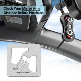 RNVEASS rearview mirror compatible bracket fits most vehicles securely.
