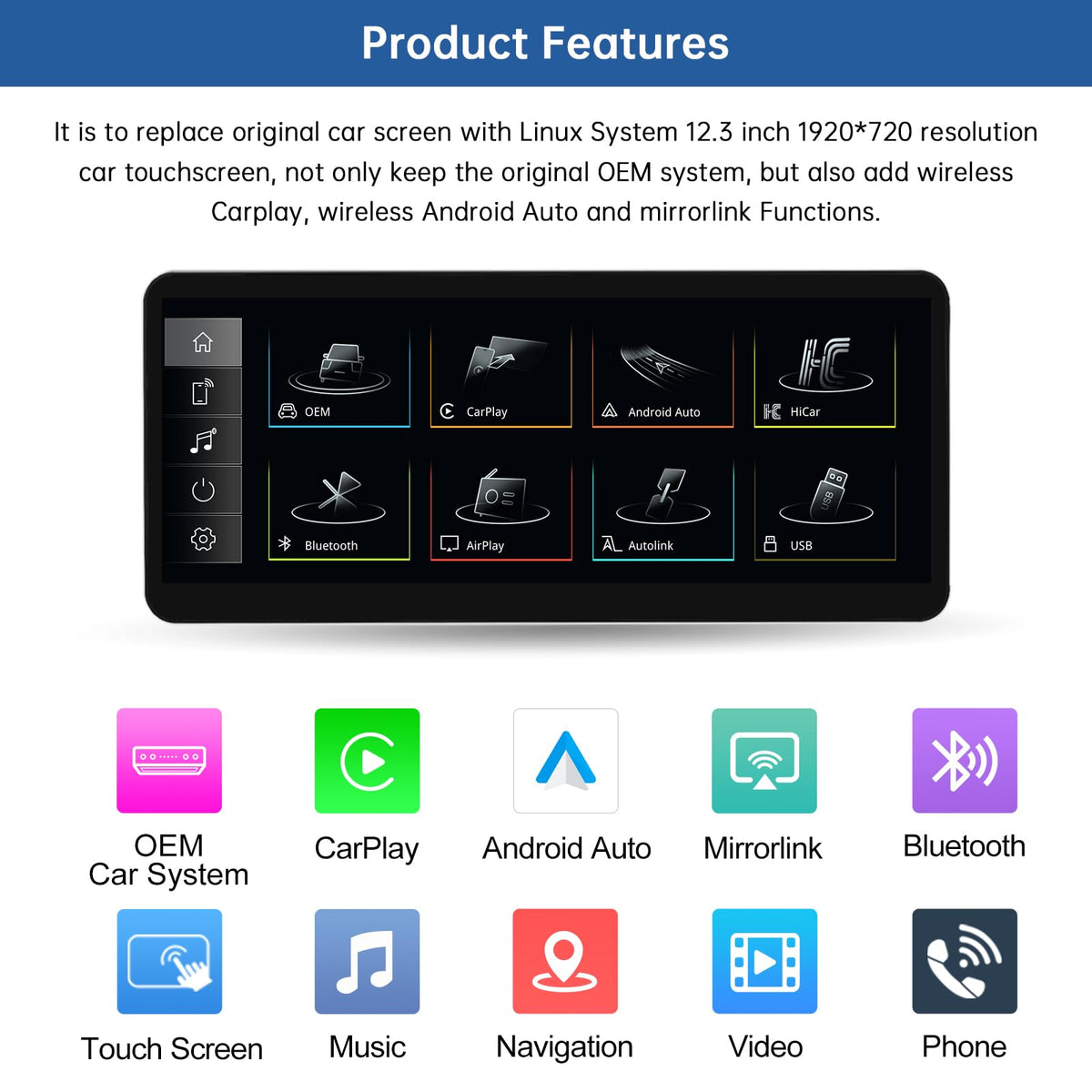 Road Top Android Auto with MirrorLink keeps apps accessible on the car screen.