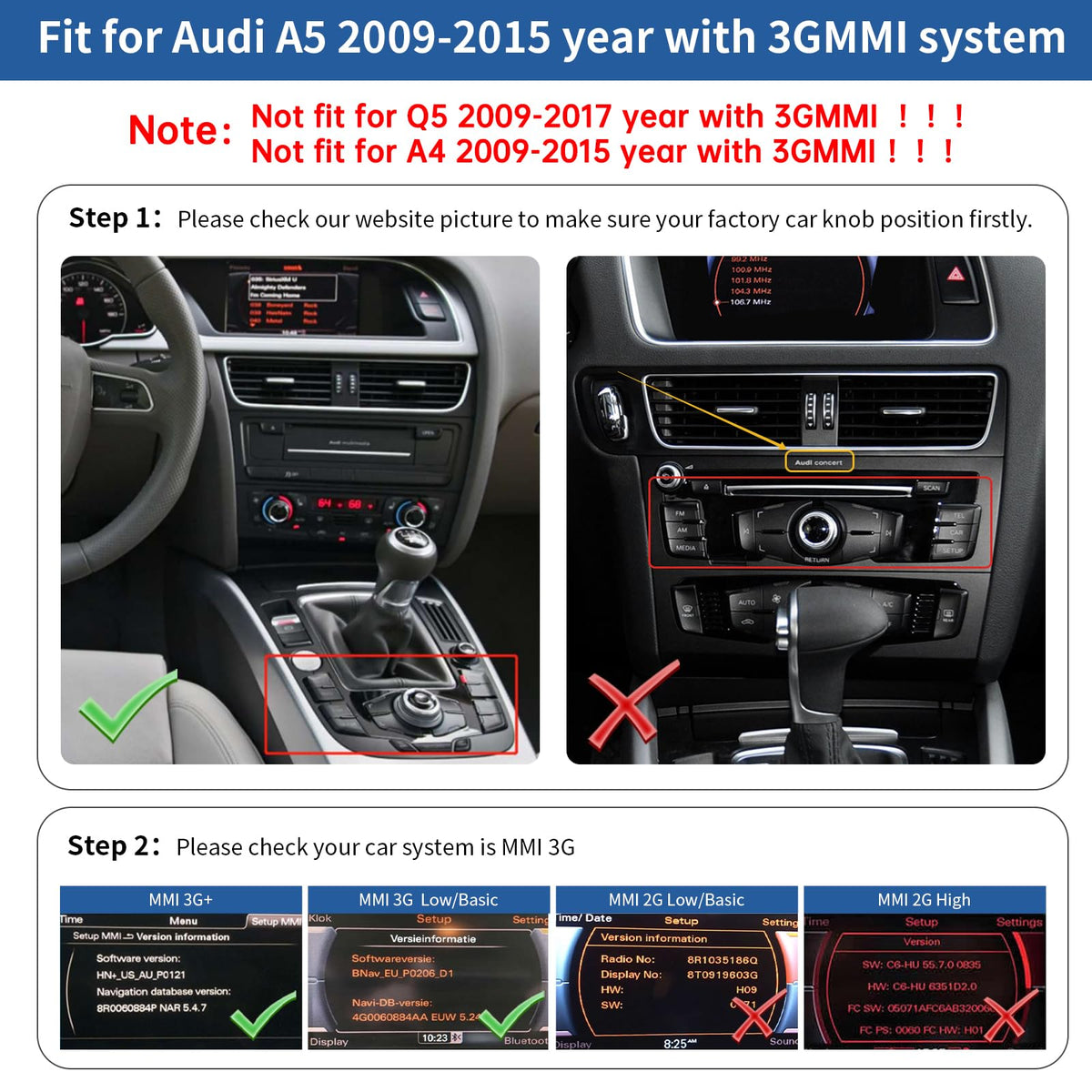 Road Top wireless CarPlay setup for Audi A5 enables hands-free navigation.