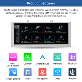 Road Top 8.9-inch HD display for 3G MMI maintains OEM look with modern multimedia.