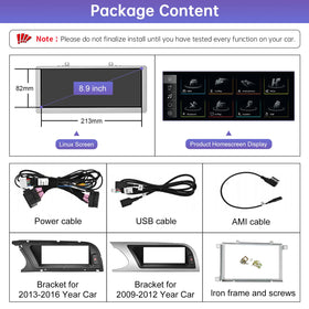 Road Top installation notes emphasize professional setup and LVDS checks.