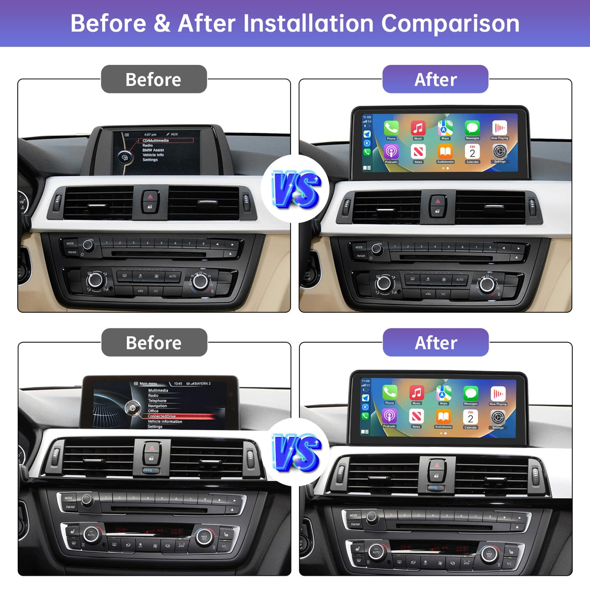 Road Top IPS touchscreen with HD clarity for daytime visibility.