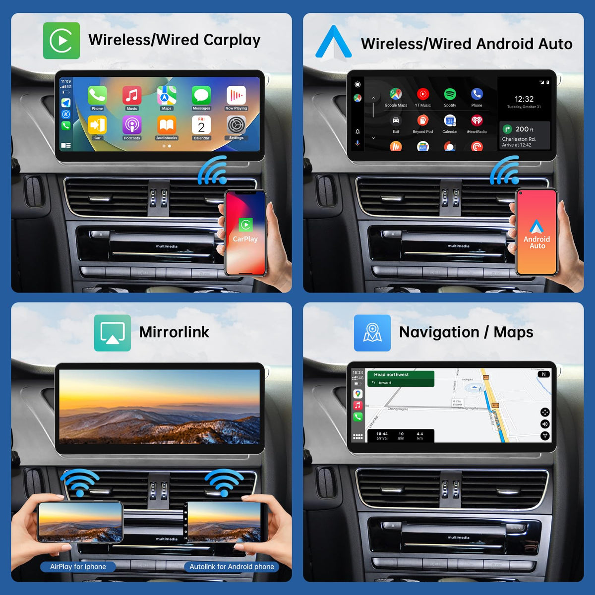 Road Top OEM integration preserves factory controls and camera functions.