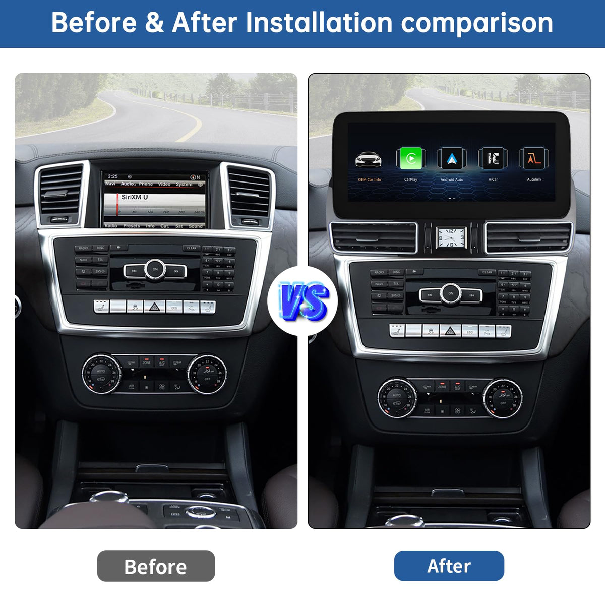 Road Top keeps factory radio and camera features for seamless Mercedes-Benz experience