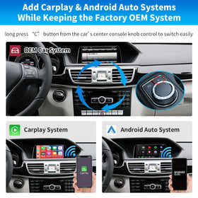 Road Top OEM knob control integration with steering wheel for easy switching.