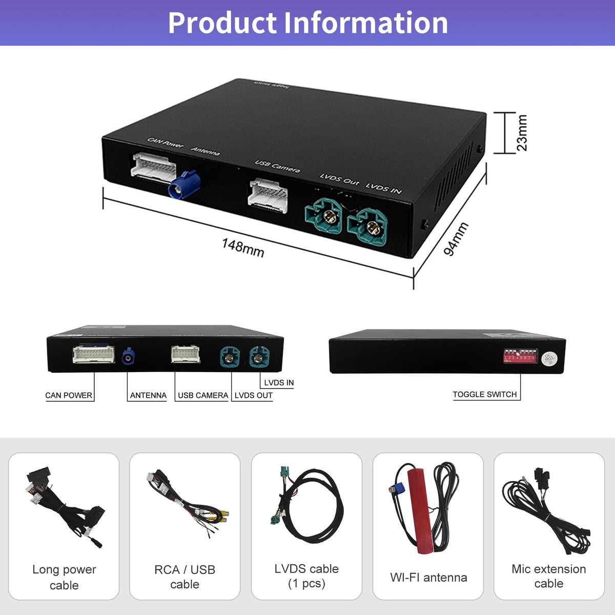 Road Top one-button switch between OEM and CarPlay modes