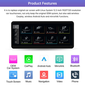 Road Top wireless CarPlay and Android Auto enable hands-free navigation and music