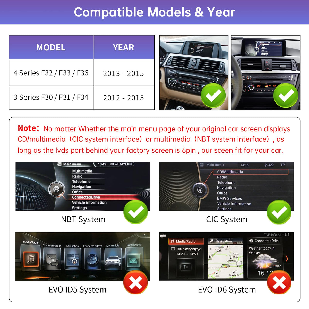 Road Top wireless CarPlay and Android Auto integration for BMW.
