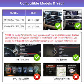Road Top wireless CarPlay and Android Auto integration for BMW.