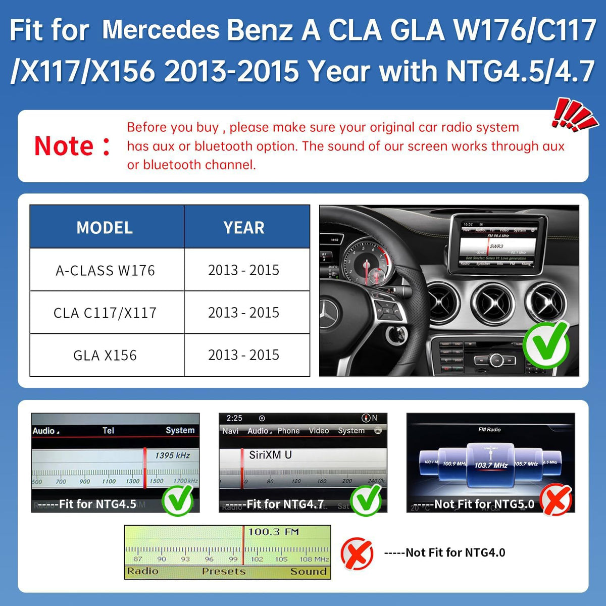 Road Top wireless carplay android auto enables hands-free navigation in Mercedes.