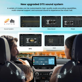 Roadanvi X12 DTS surround audio output for richer in-car sound