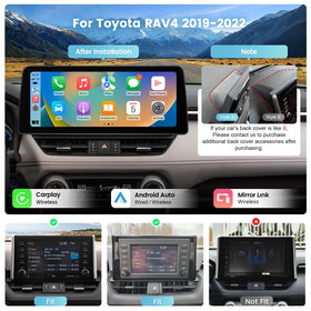 Roadanvi X12 Rav4 2019-2022 install view for seamless plug-and-play integration