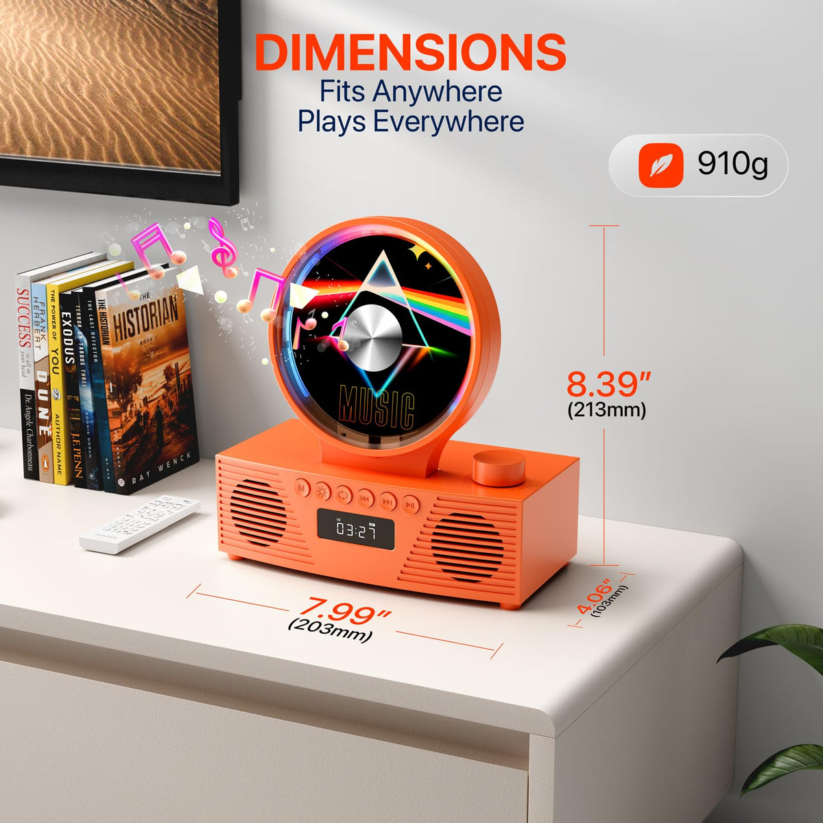 ROADOM retro cd player suits kids to seniors as a thoughtful gift