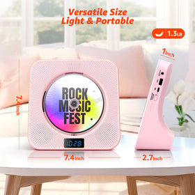 ROADOM playing a CD with remote in hand, convenient wireless operation