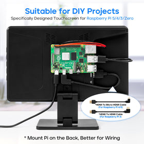 ROADOM IPS FHD 1024x600 display highlighted for vibrant colors and wide viewing angle.