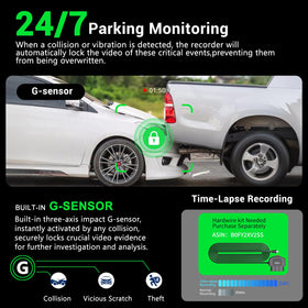 RoadWitness 5.8GHz WiFi enables fast preview and sharing.