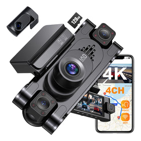 RoadWitness front 4K dash cam captures clear license plates for road clarity.