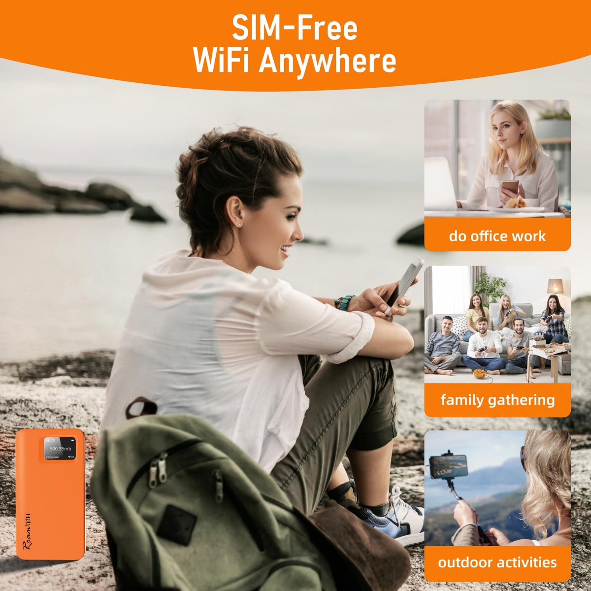 RoamWiFi no SIM needed for flexible travel connectivity