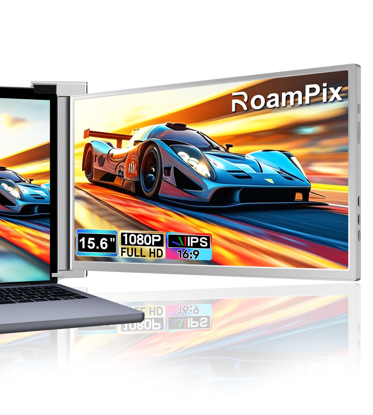 RoamPix front view showing vibrant FHD screen for clearer multitasking