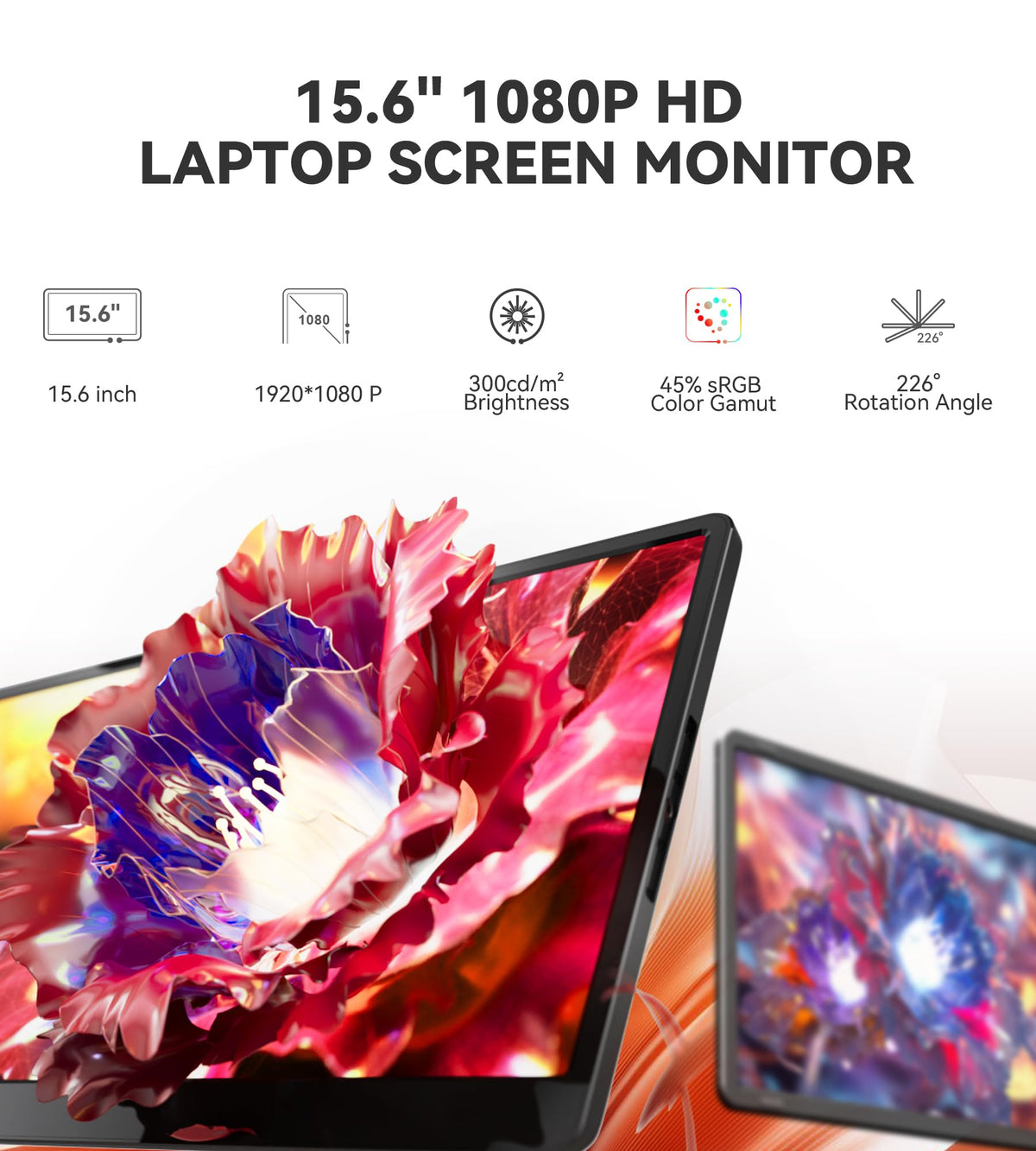 RoamPix middle IPS display with wide viewing angles for multitasking.