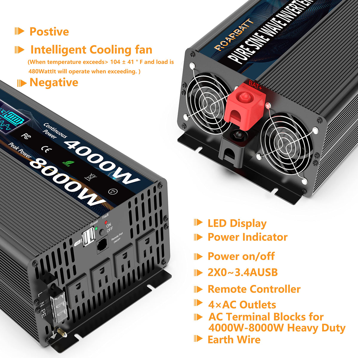 ROARBATT remote controller in use shows convenient long-distance monitoring
