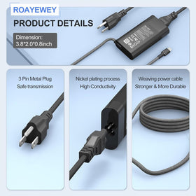 ROAYEWEY charger powering a Spectre x360 for uninterrupted work