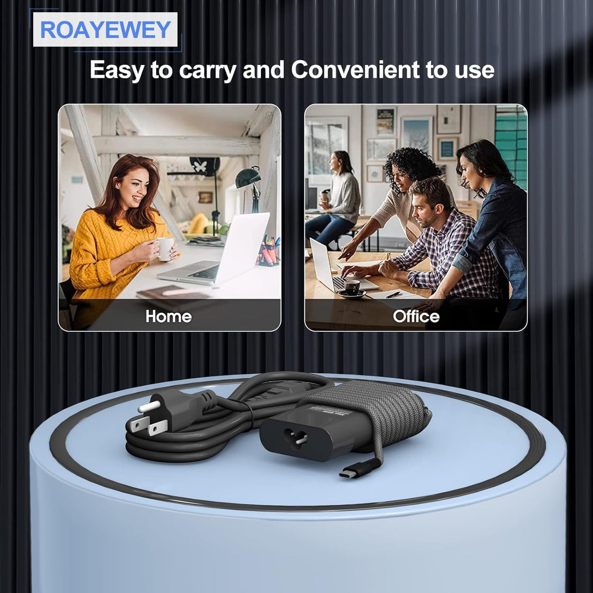 ROAYEWEY packaging includes power adapter and user guide