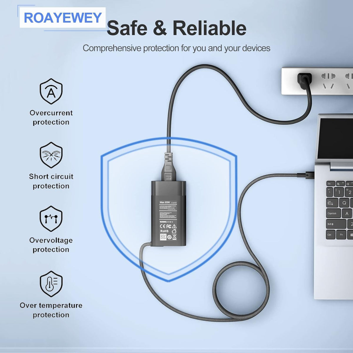 ROAYEWEY charger compatible with EliteBook X2 and other 2-in-1s